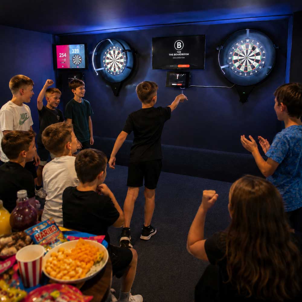 A party group at The Boardroom