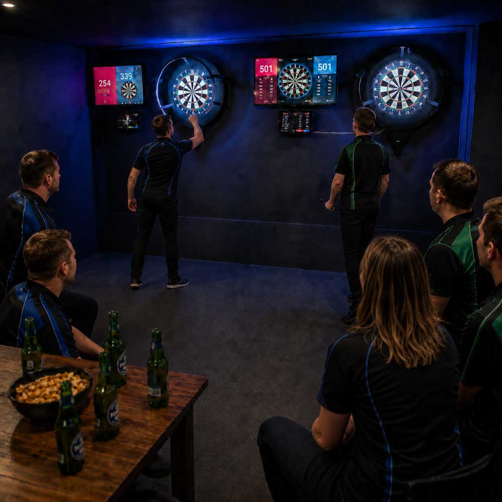 A darts team at The Boardroom